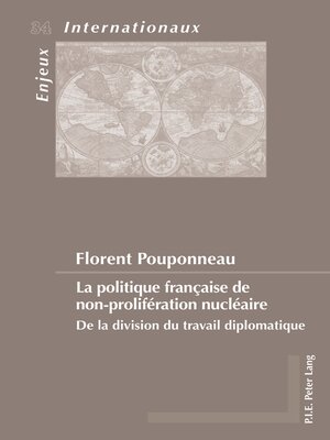 cover image of La politique française de non-prolifération nucléaire